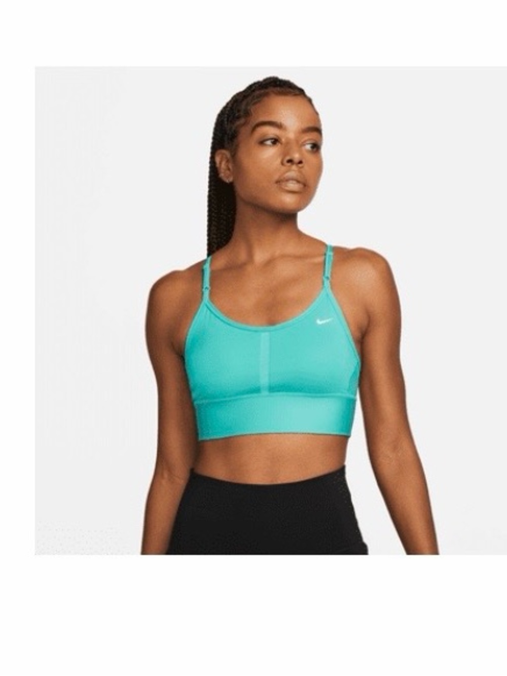 Nike Teal Adjustable-Strap Light Support Sports Bra medium